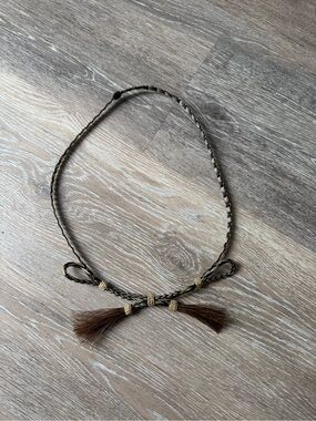 Not for sale - Horse hair multicolor braided hat band